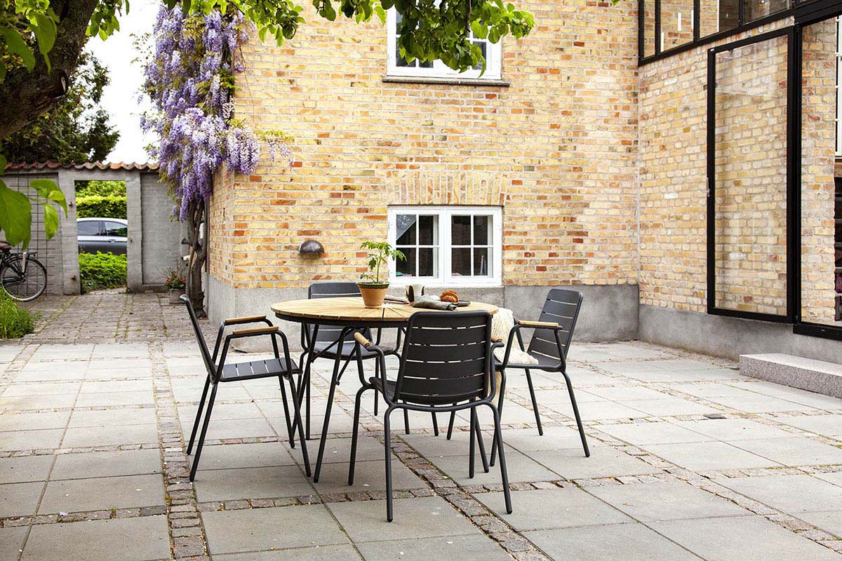 Ellen bord teak/antracit Ø110 cm - Bild 6