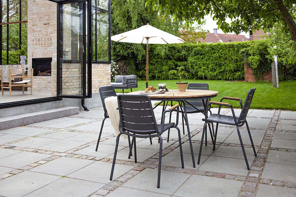 Ellen bord teak/antracit Ø110 cm - Bild 5