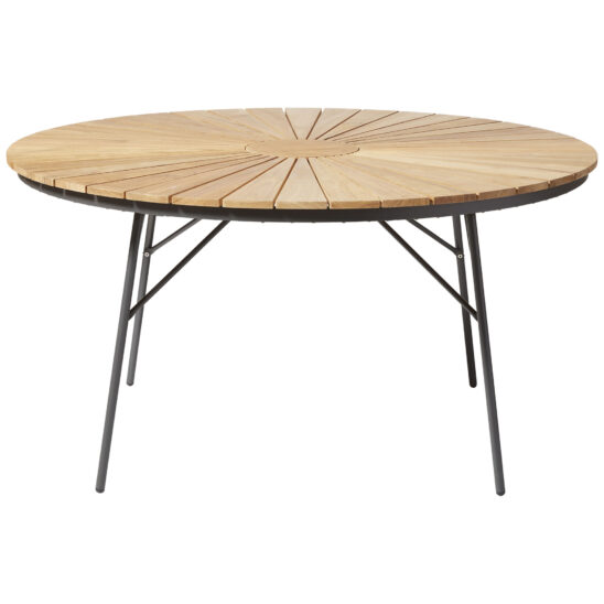 Cinas Ellen bord teak/antracit Ø150 cm