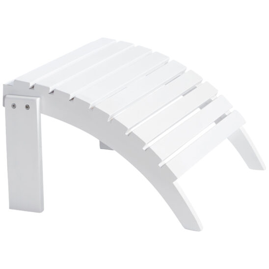 Cinas Adirondack fotpall vit