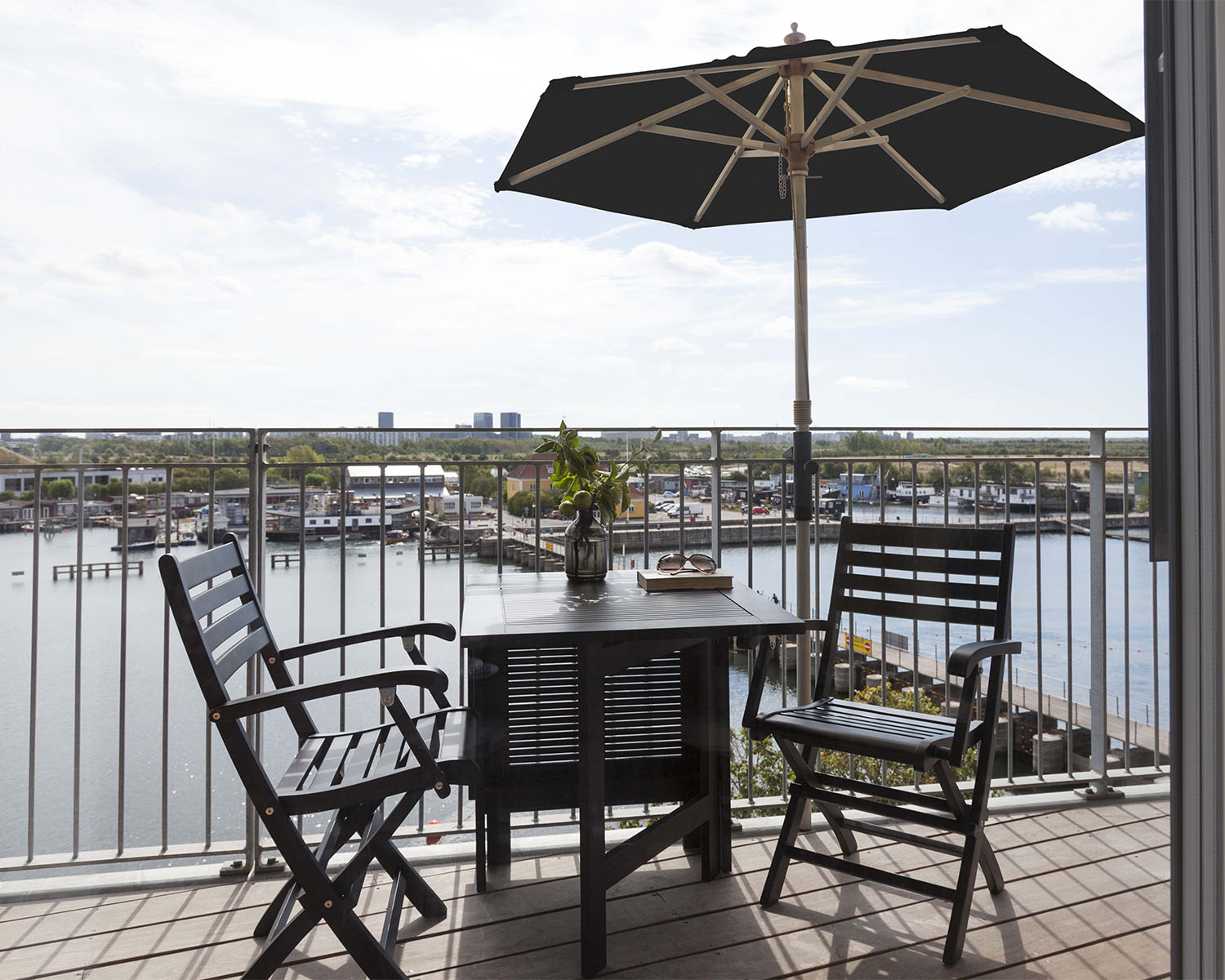 Butterfly klaffbord svart 130x65 cm - Bild 8