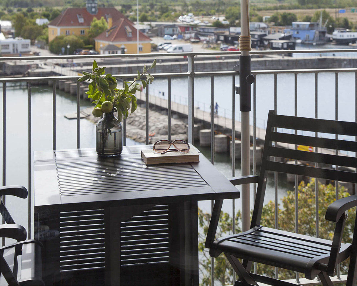 Butterfly klaffbord svart 130x65 cm - Bild 7