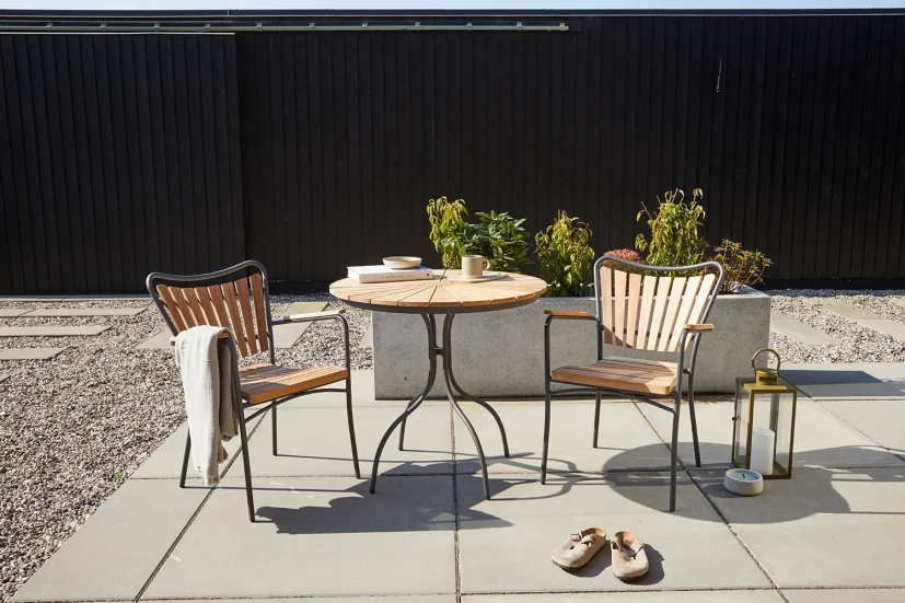 Ellen caféset teak/antracit