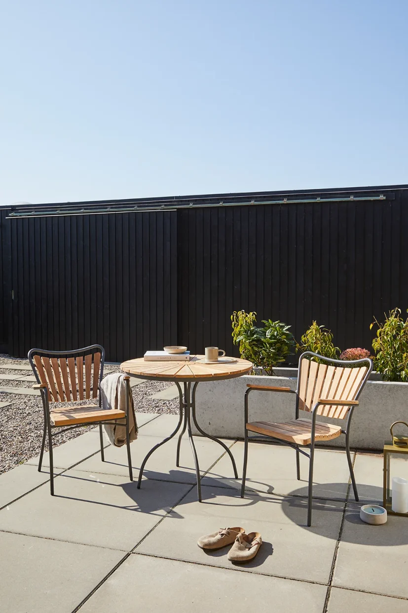 Ellen caféset teak/antracit