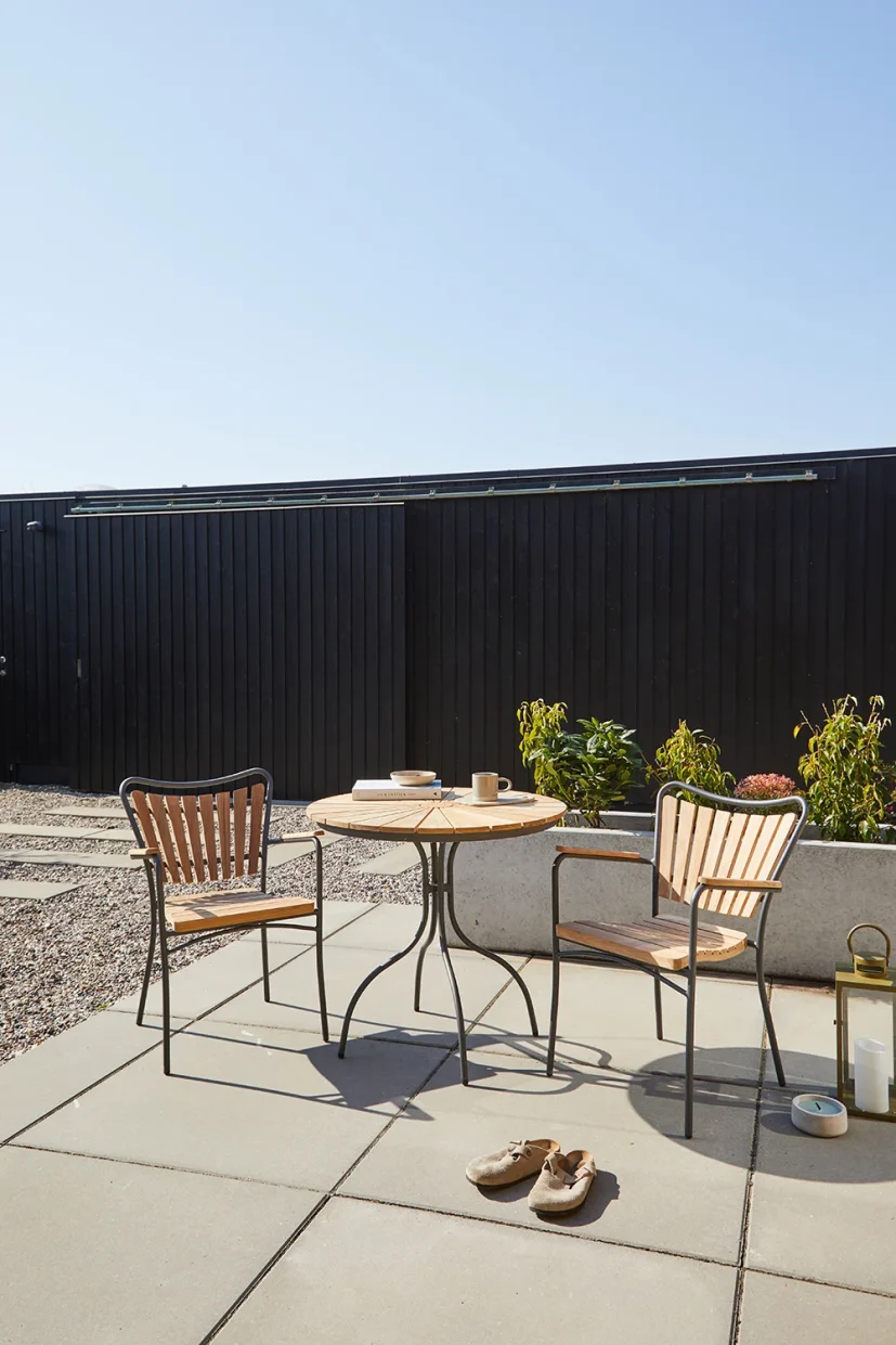 Ellen caféset teak/antracit