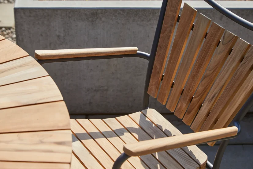 Ellen caféset teak/antracit