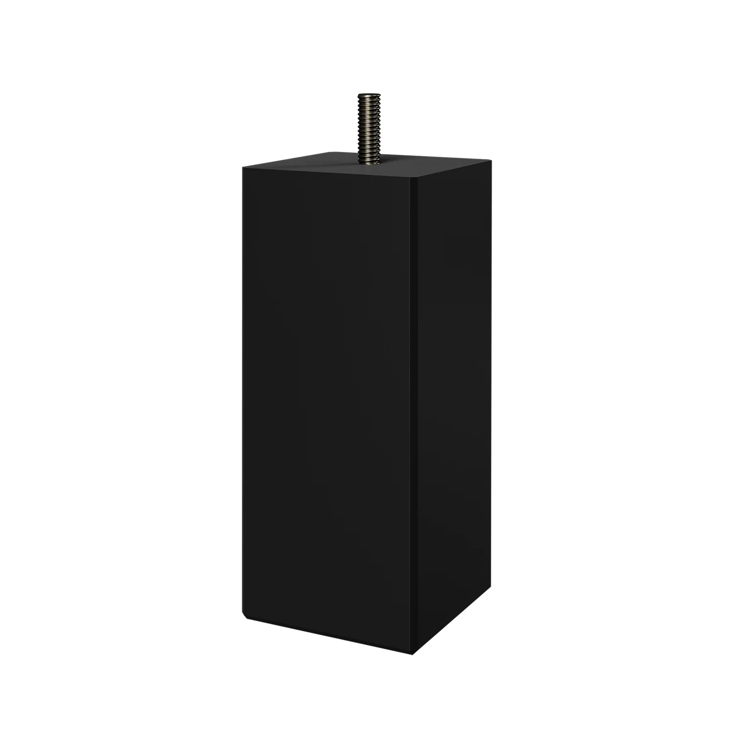 Square sängben svart - 13 cm