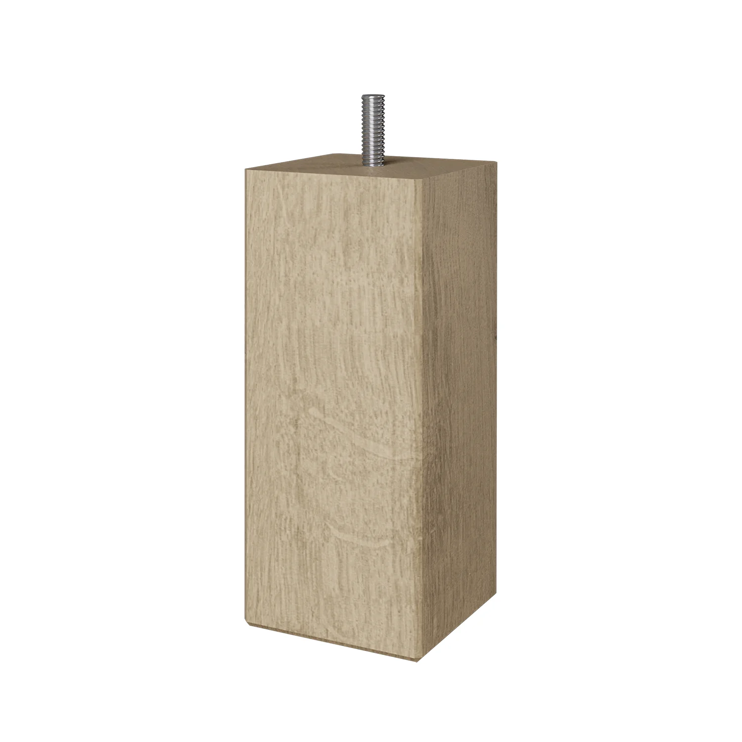 Square sängben natur oljad ek - 13 cm