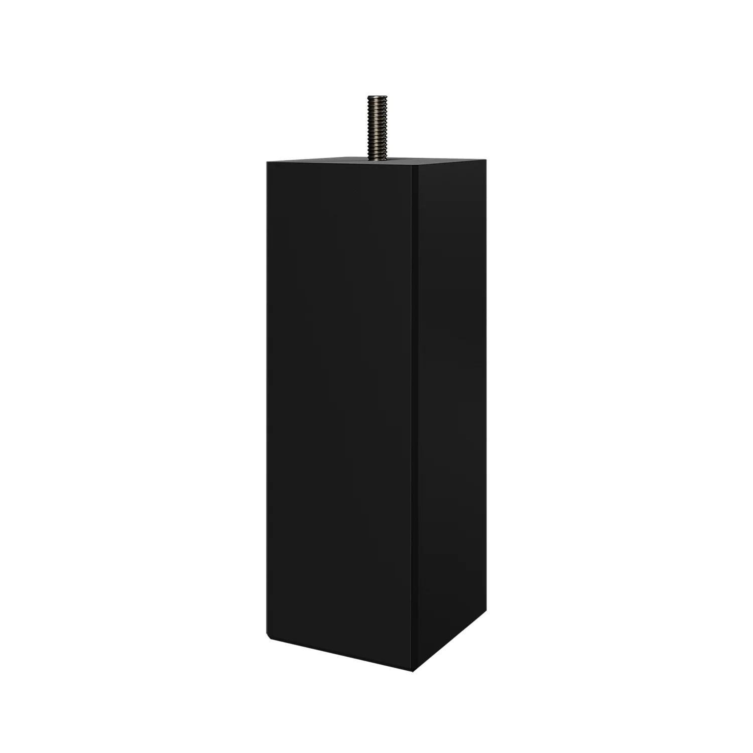 Square sängben svart - 16 cm