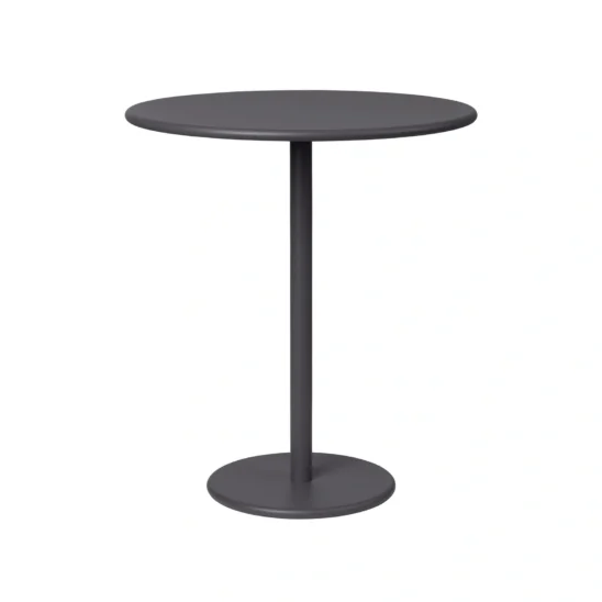 Stay sidobord i mörkgrått.