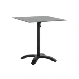 Avila cafébord fällbart - svart/laminat, 70 cm