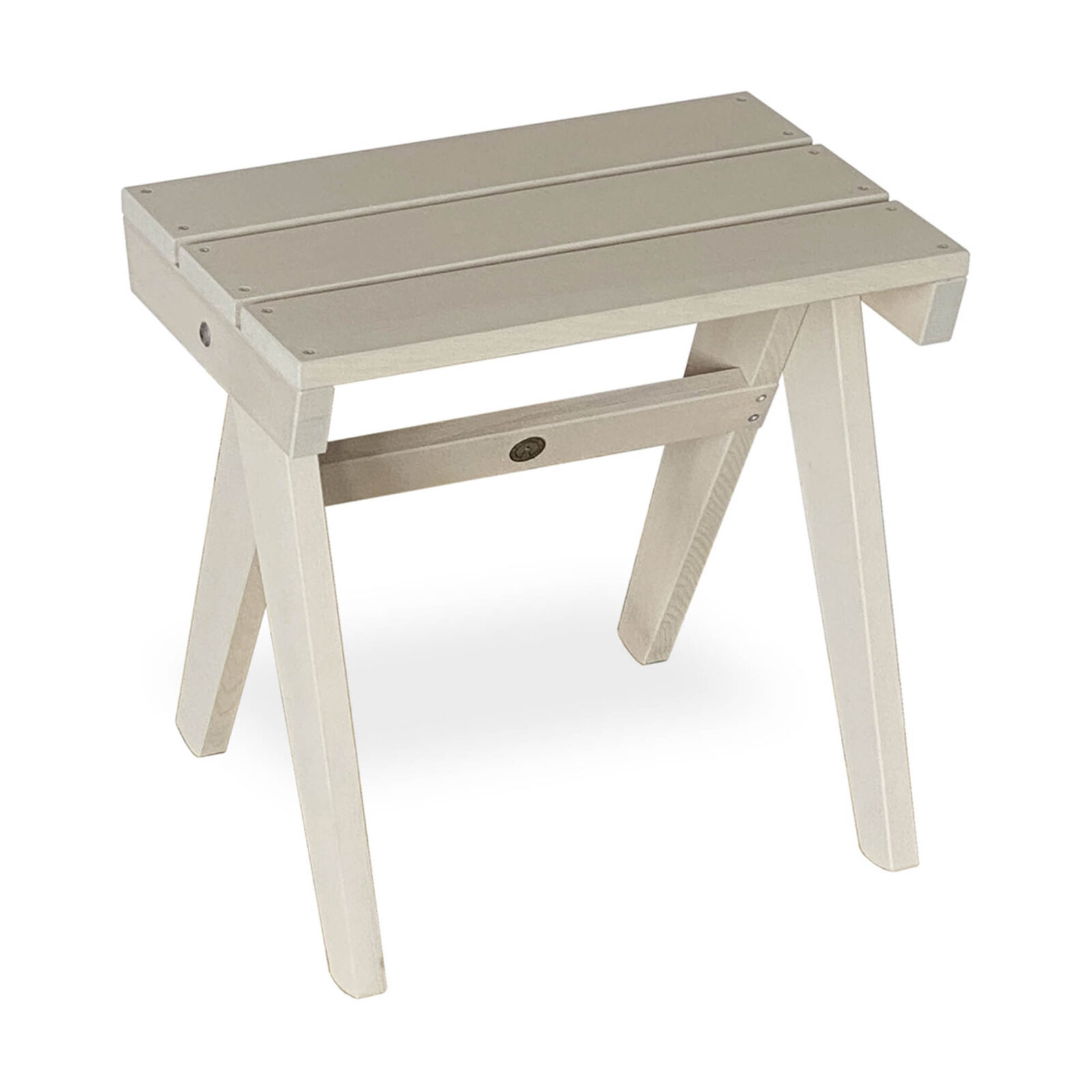 Retro pall/sidobord naturvit