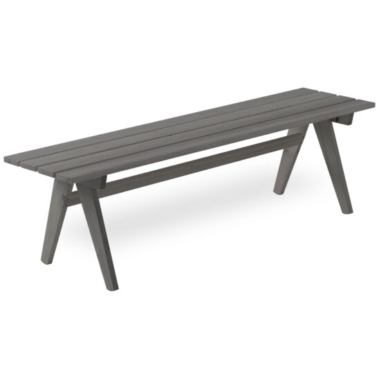 Westanqvarn Retro bänk 150 cm mörkgrå