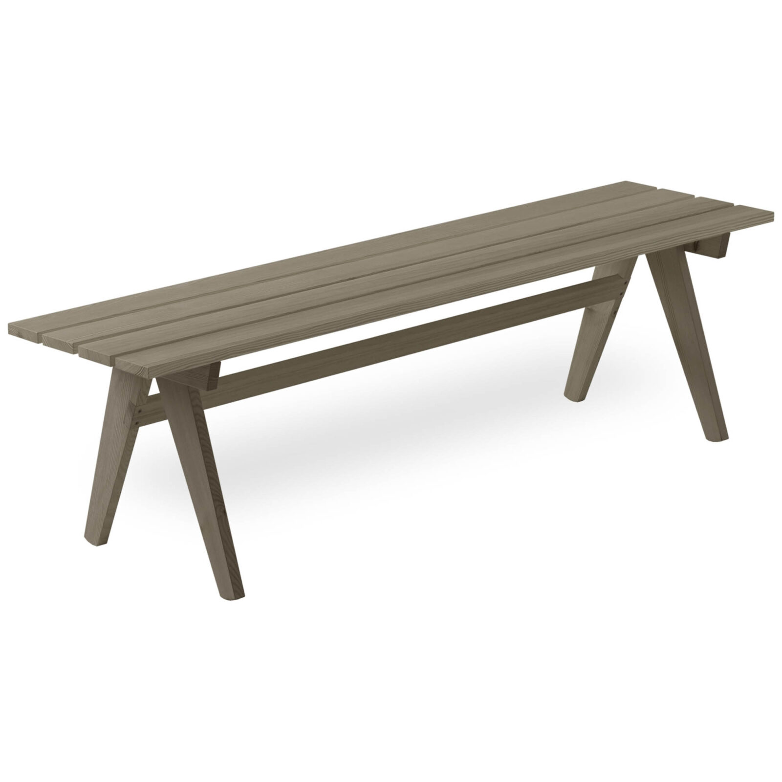 Retro bänk berggrå 150 cm