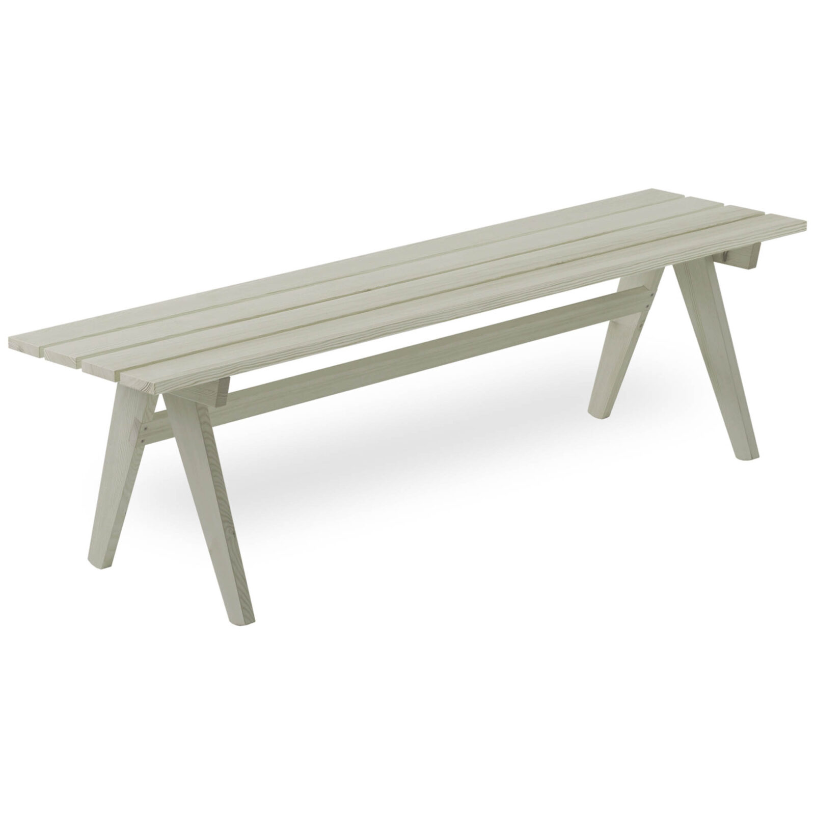 Retro bänk skärgårdsgrå 150 cm
