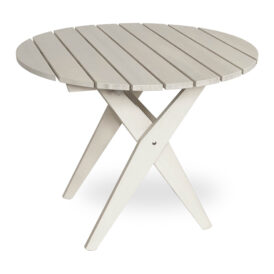 Retro bord naturvit Ø90 cm