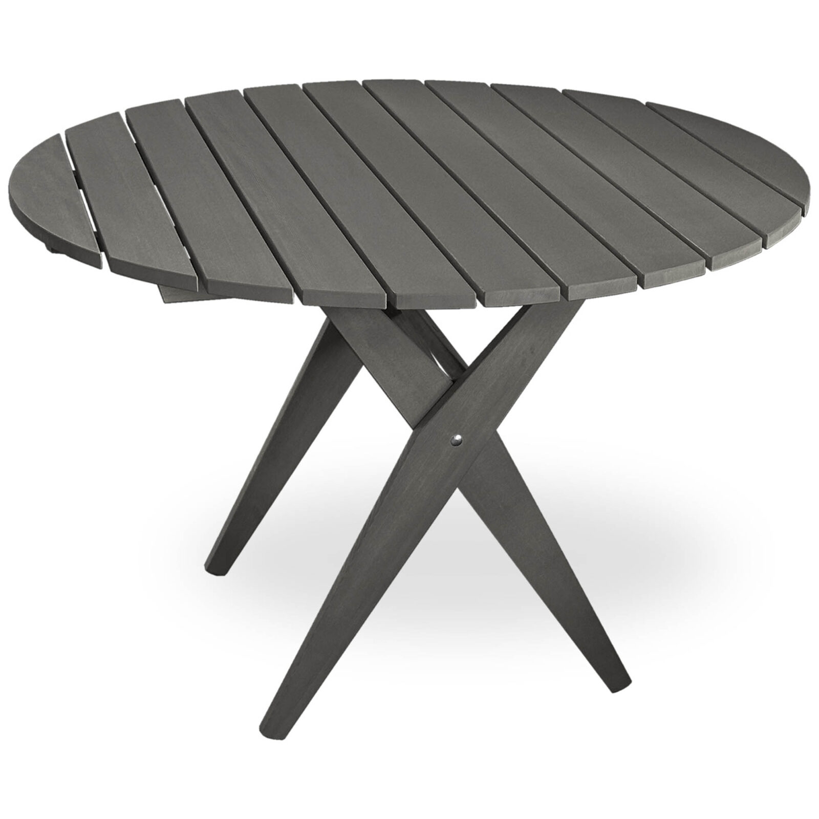 Retro bord mörkgrå Ø110 cm