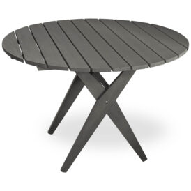 Retro bord mörkgrå Ø110 cm