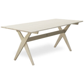 Retro bord naturvit 200x80 cm