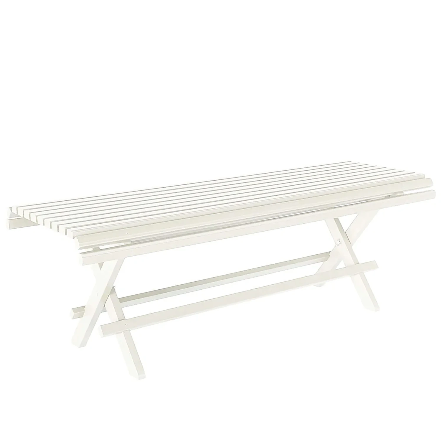 Sundborn bänk varmvit 125 cm