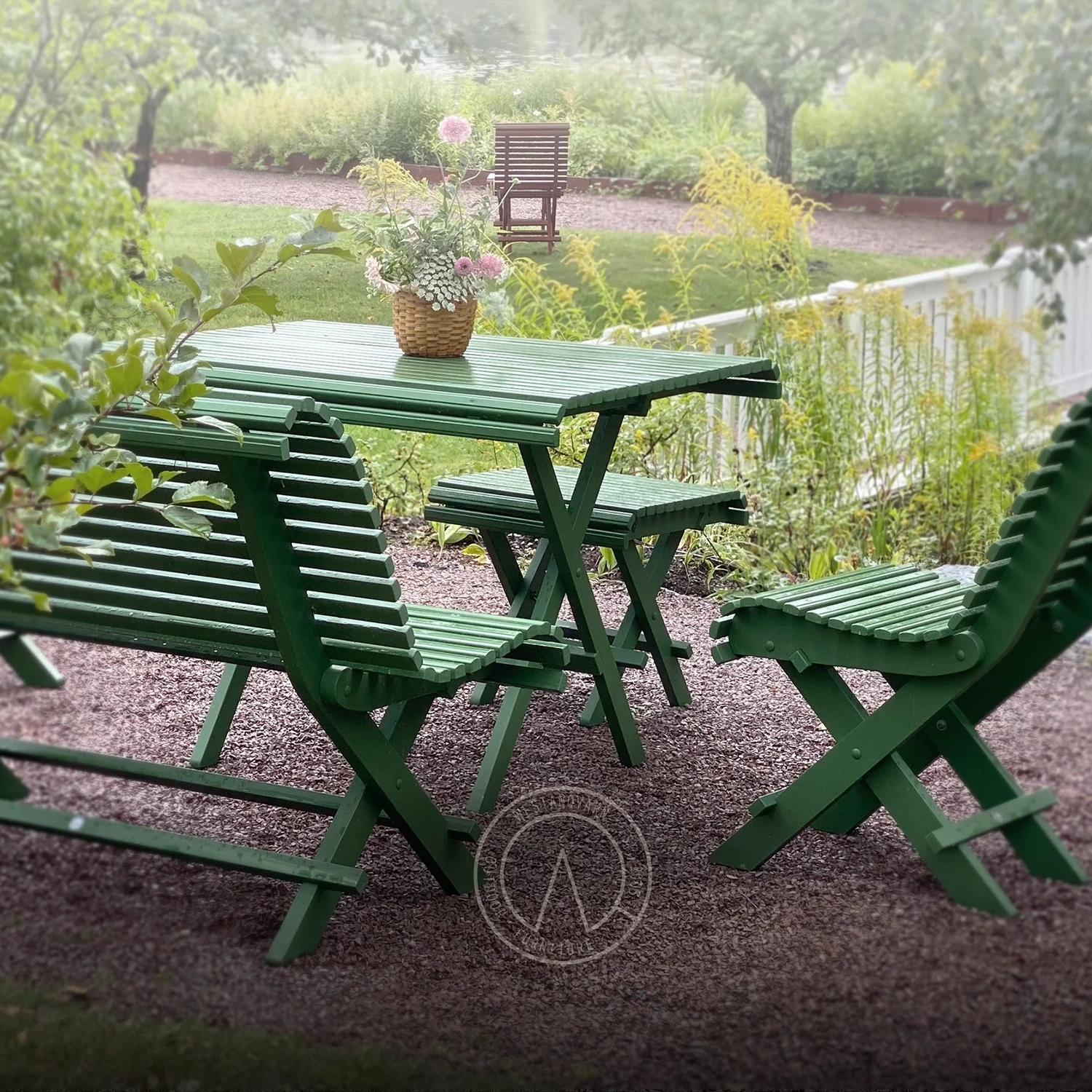 Sundborn stol skogsgrön