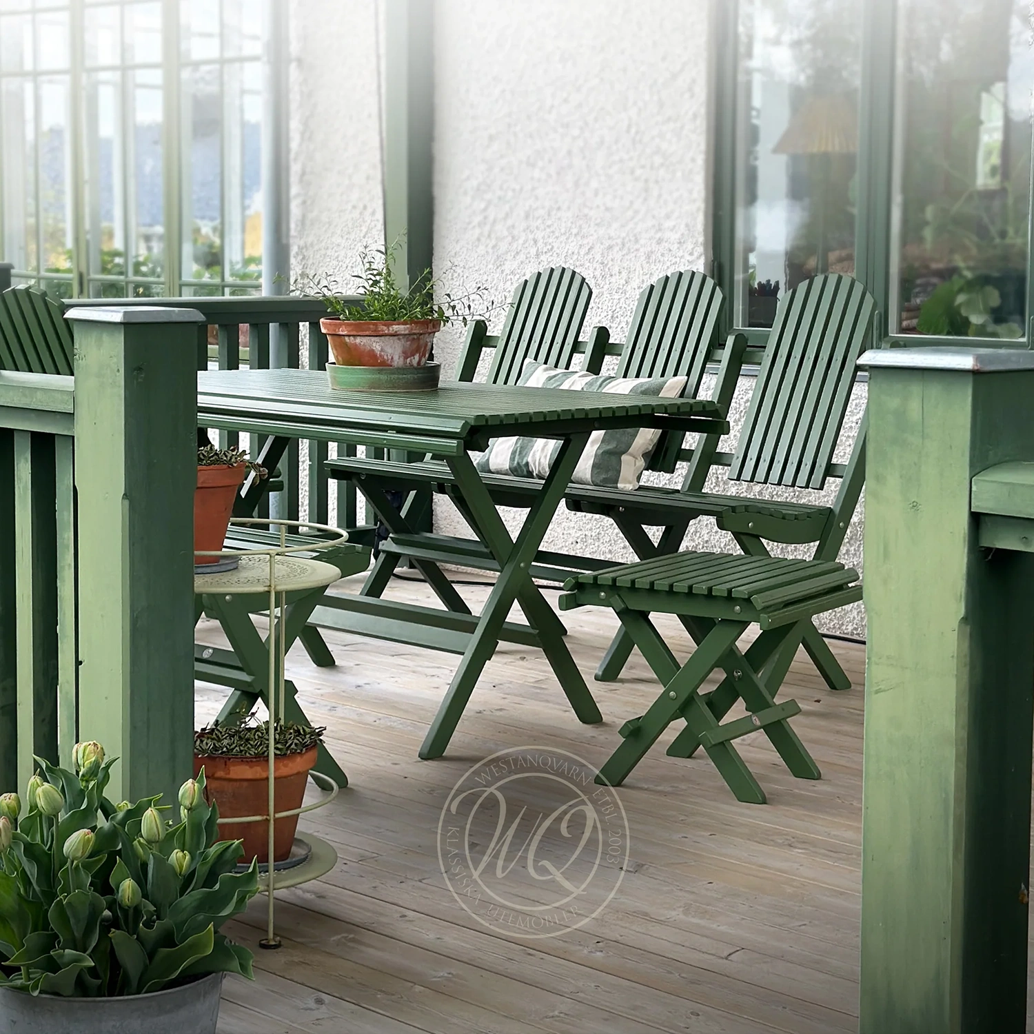 Sundborn bord skogsgrön 145x80 cm