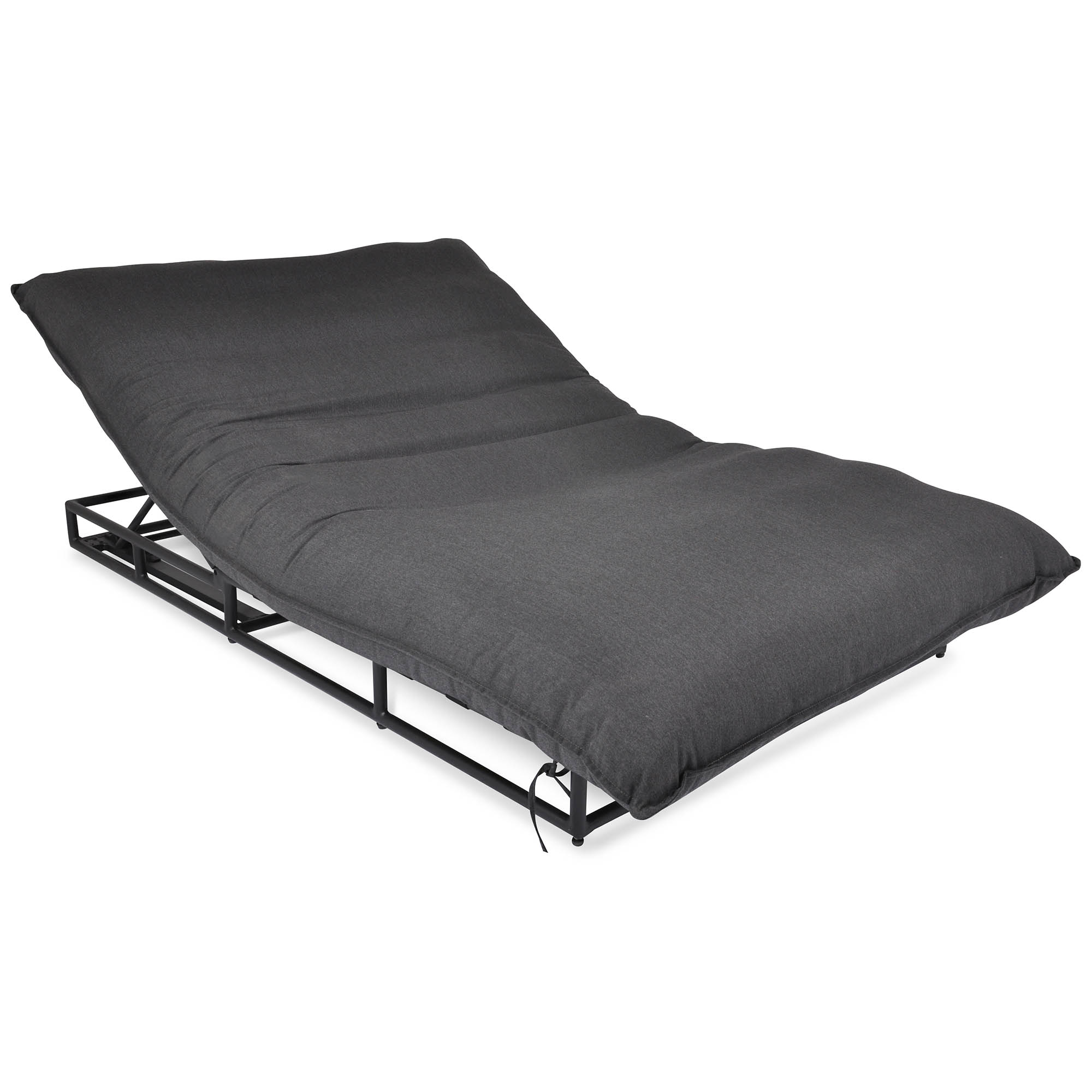 Fritab Cushy solsäng svart/mörkgrå