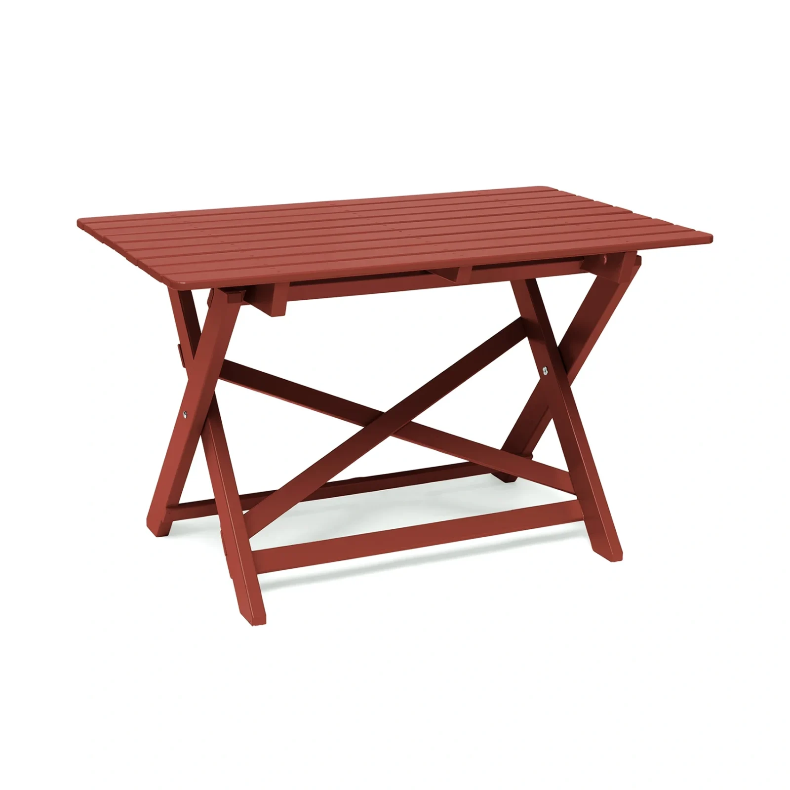 Torpet bord oxidröd 109x67 cm