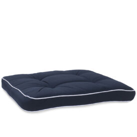 Sittdyna blå/vit dralon 53x49 cm