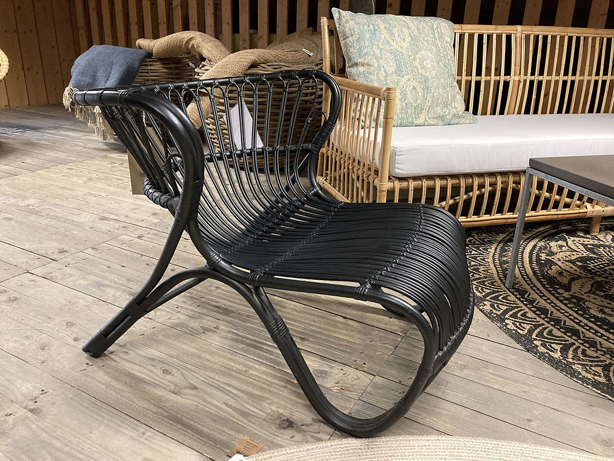 Fox rottingfåtölj svart - Bild 3