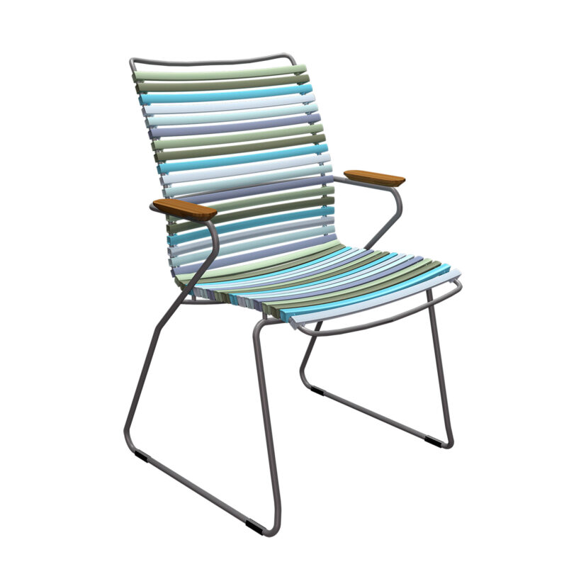 Click karmstol med hög rygg, här i färgen multicolor 2