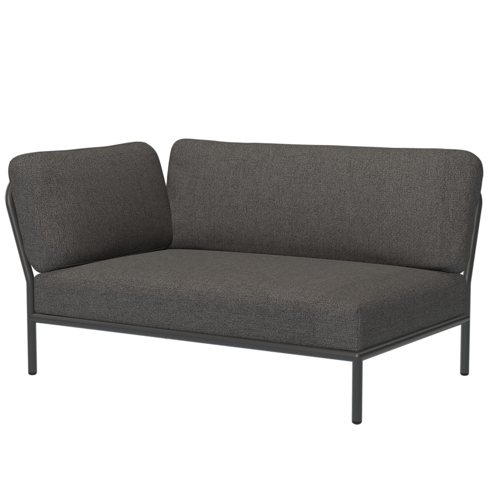 Level 2-sitsdel vänster mörkgrå/mörkgrå