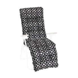 Baden-Baden flockdyna 51B Svart/vit