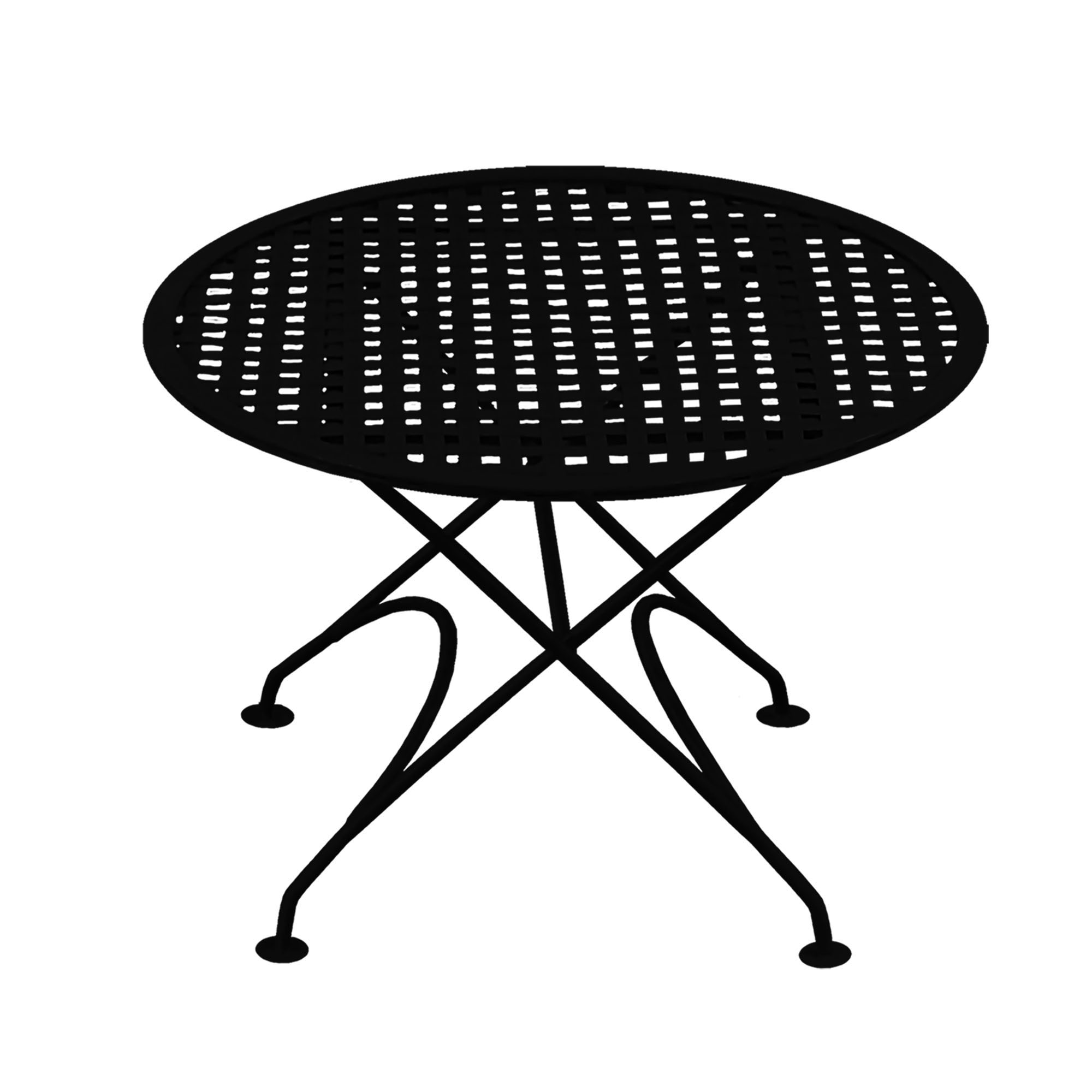 Product Image for Sidobord i smide svart Ø60 cm