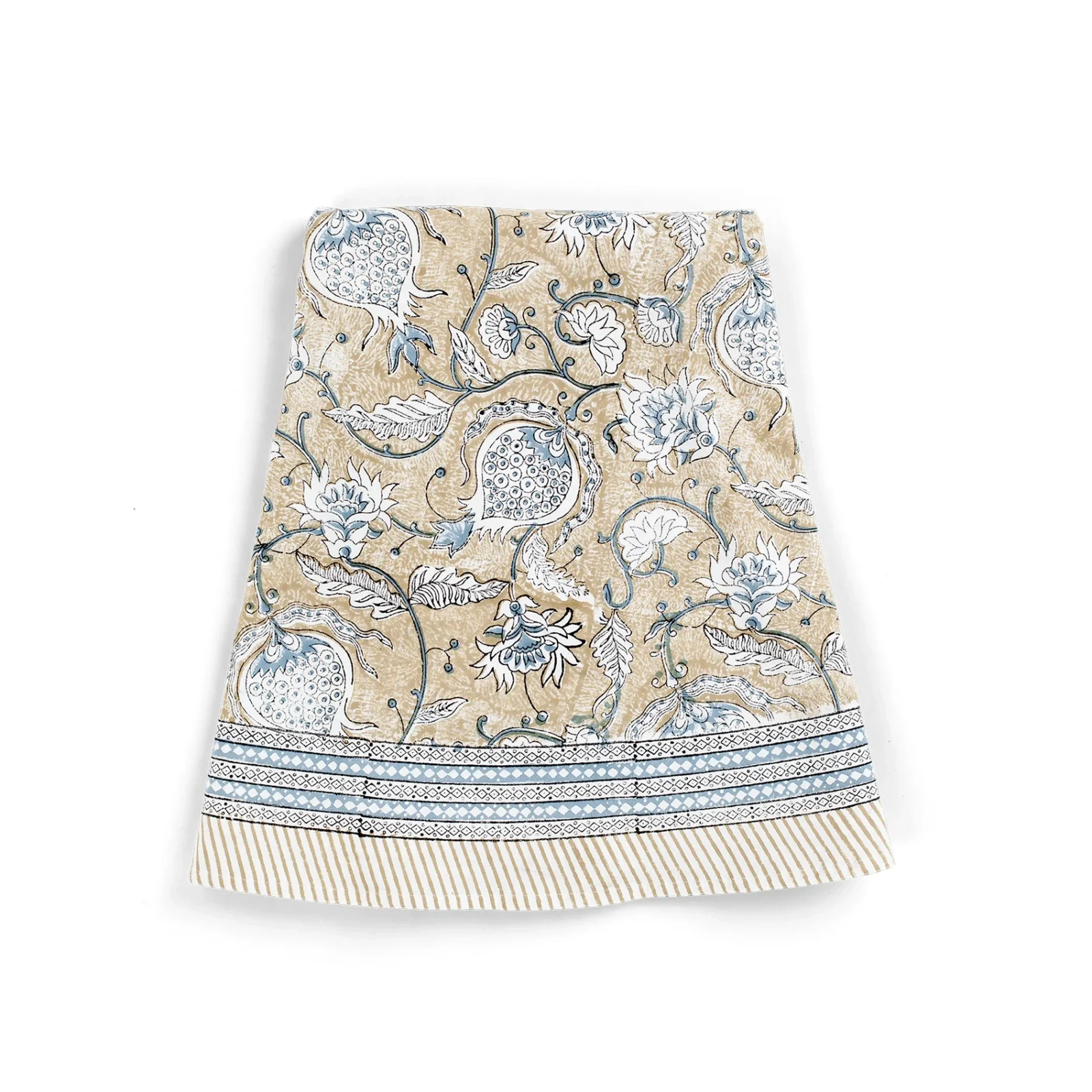 Bordsduk Pomegranate blå/beige, Ø220 cm