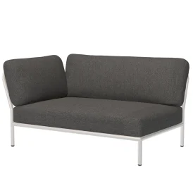 Level 2-sitsdel vänster vit/mörkgrå