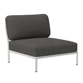 Level mittdel vit/mörkgrå