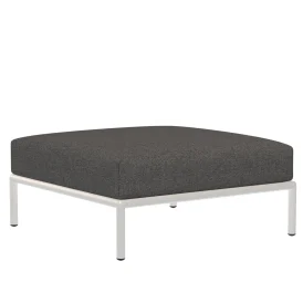 Level ottoman vit/mörkgrå