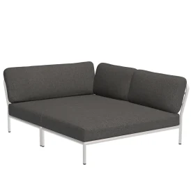 Level Cozy Corner höger vit/mörkgrå