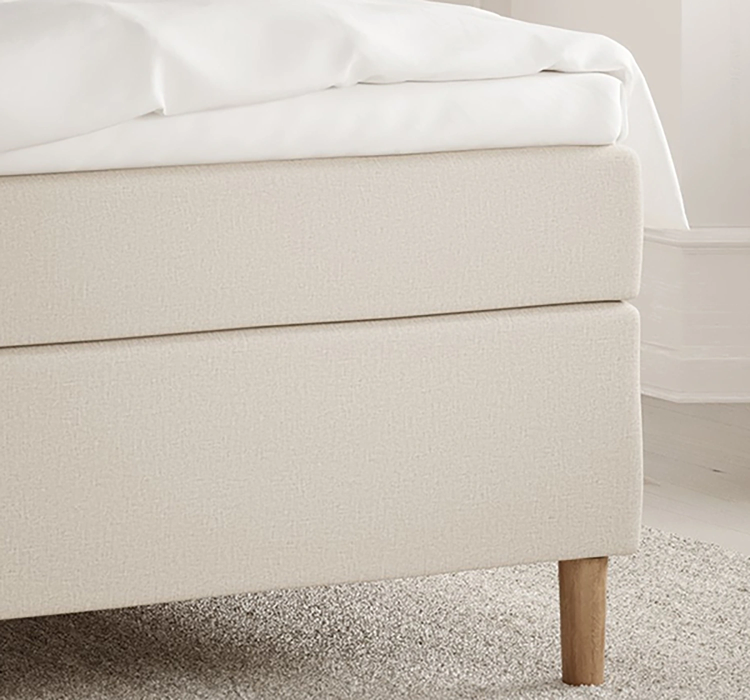 Round sängben natur ek - 13 cm