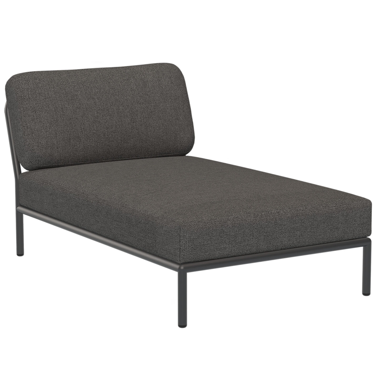 Level schäslong mörkgrå/mörkgrå