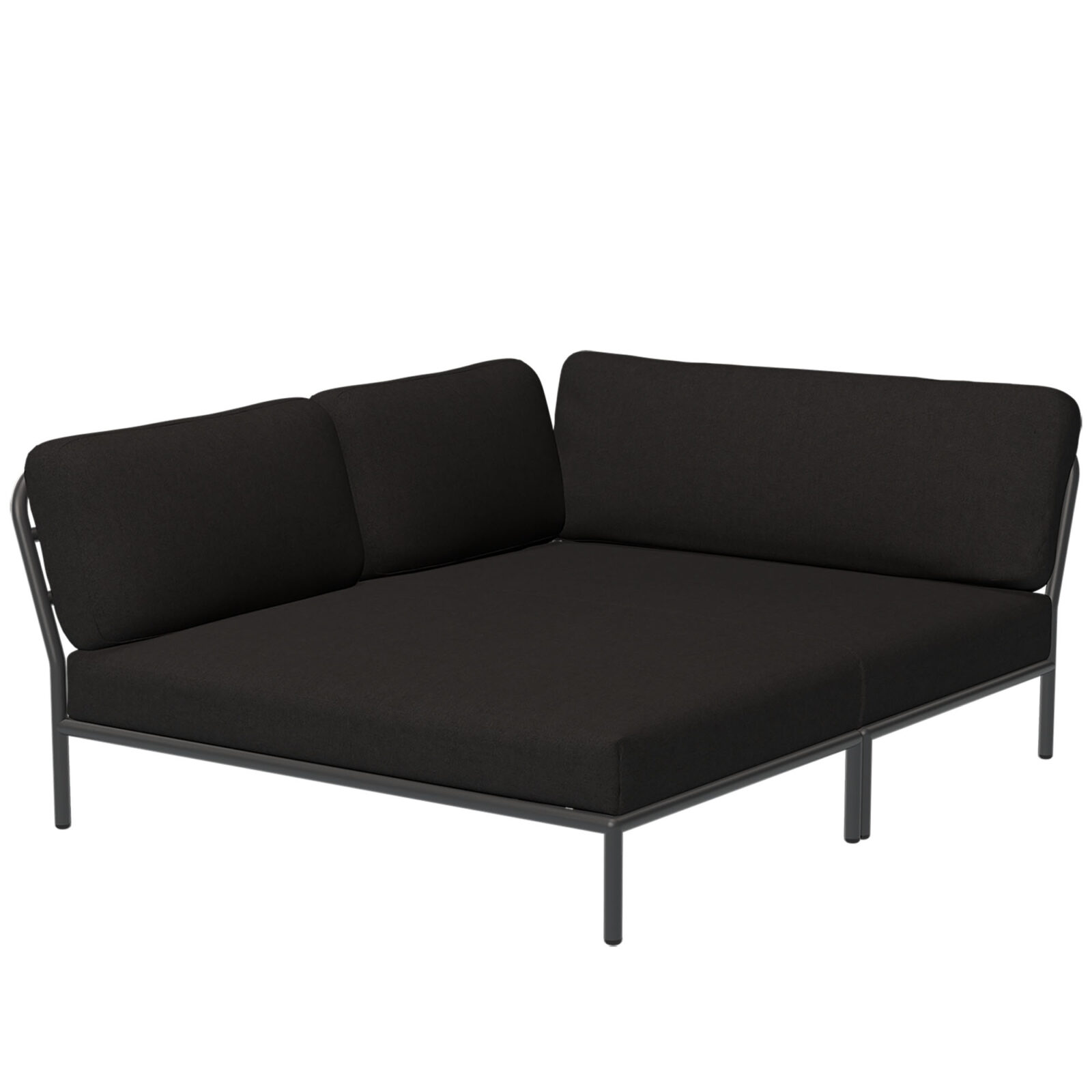 Level Cozy Corner vänster mörkgrå/char