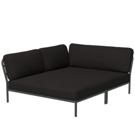 Level Cozy Corner vänster mörkgrå/char