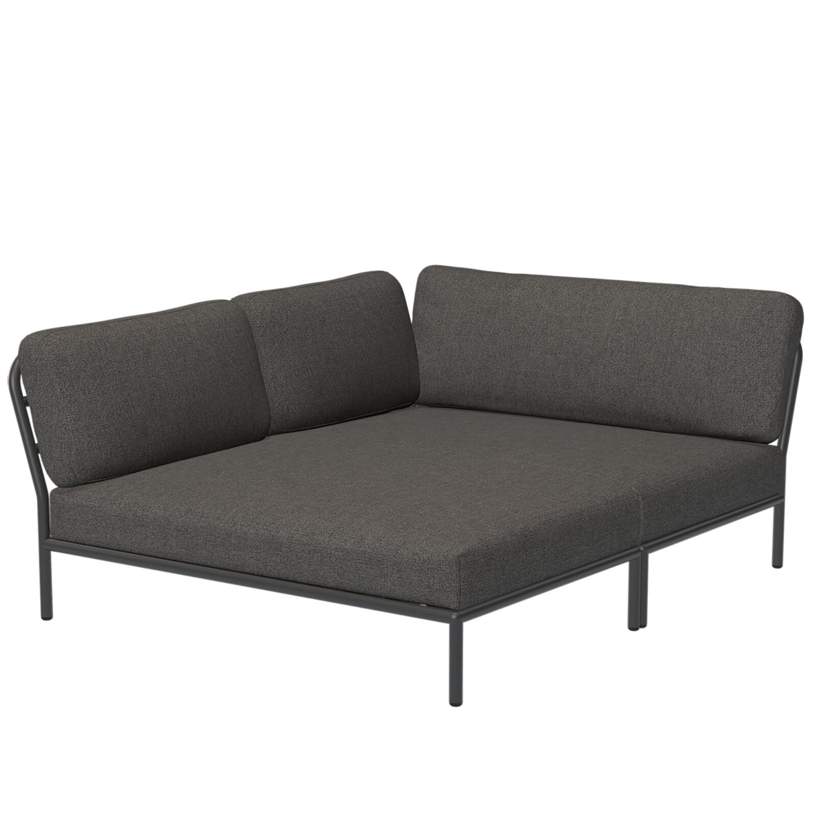 Level Cozy Corner vänster mörkgrå/mörkgrå