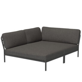 Level Cozy Corner vänster mörkgrå/mörkgrå