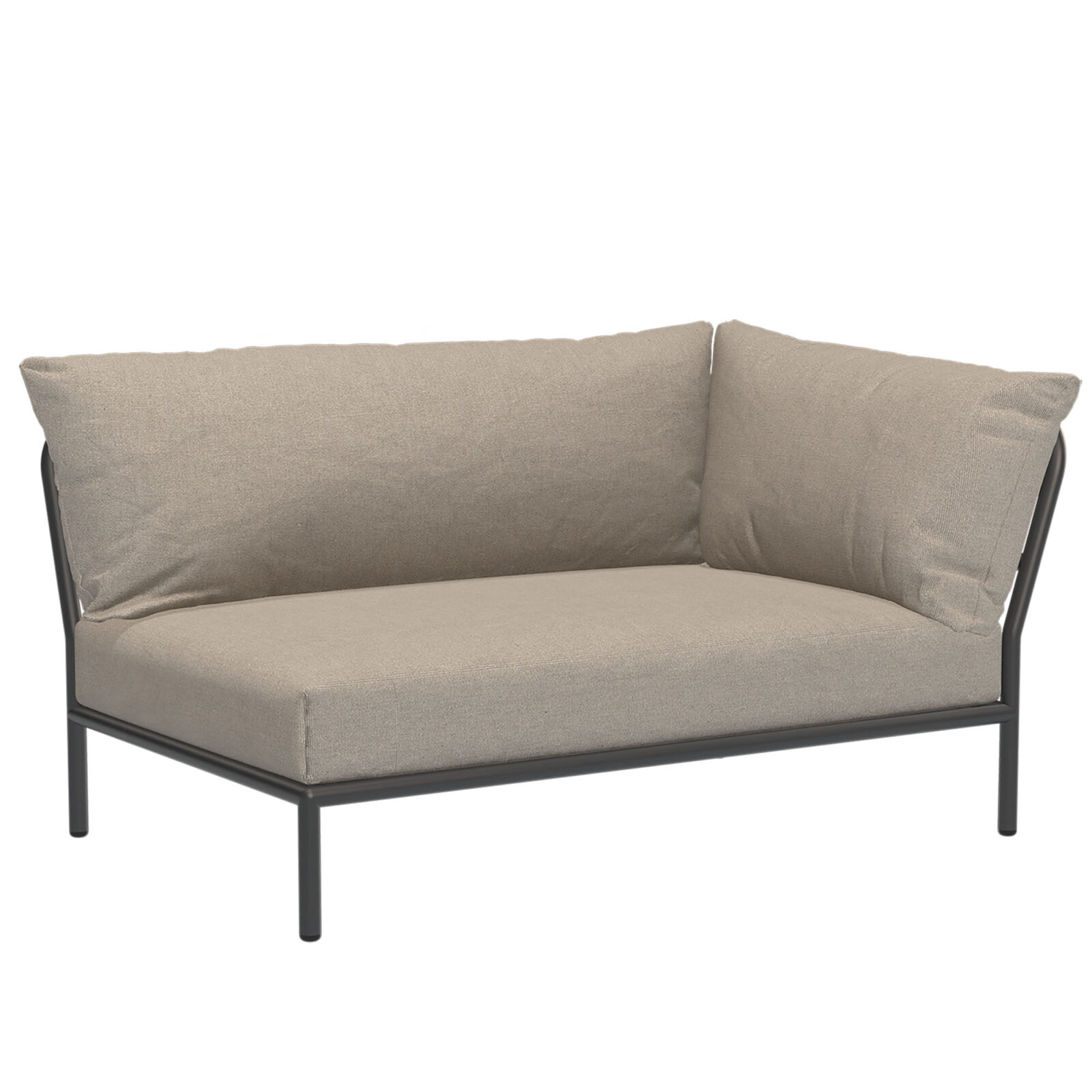 Level2 2-sitsdel höger mörkgrå/ash