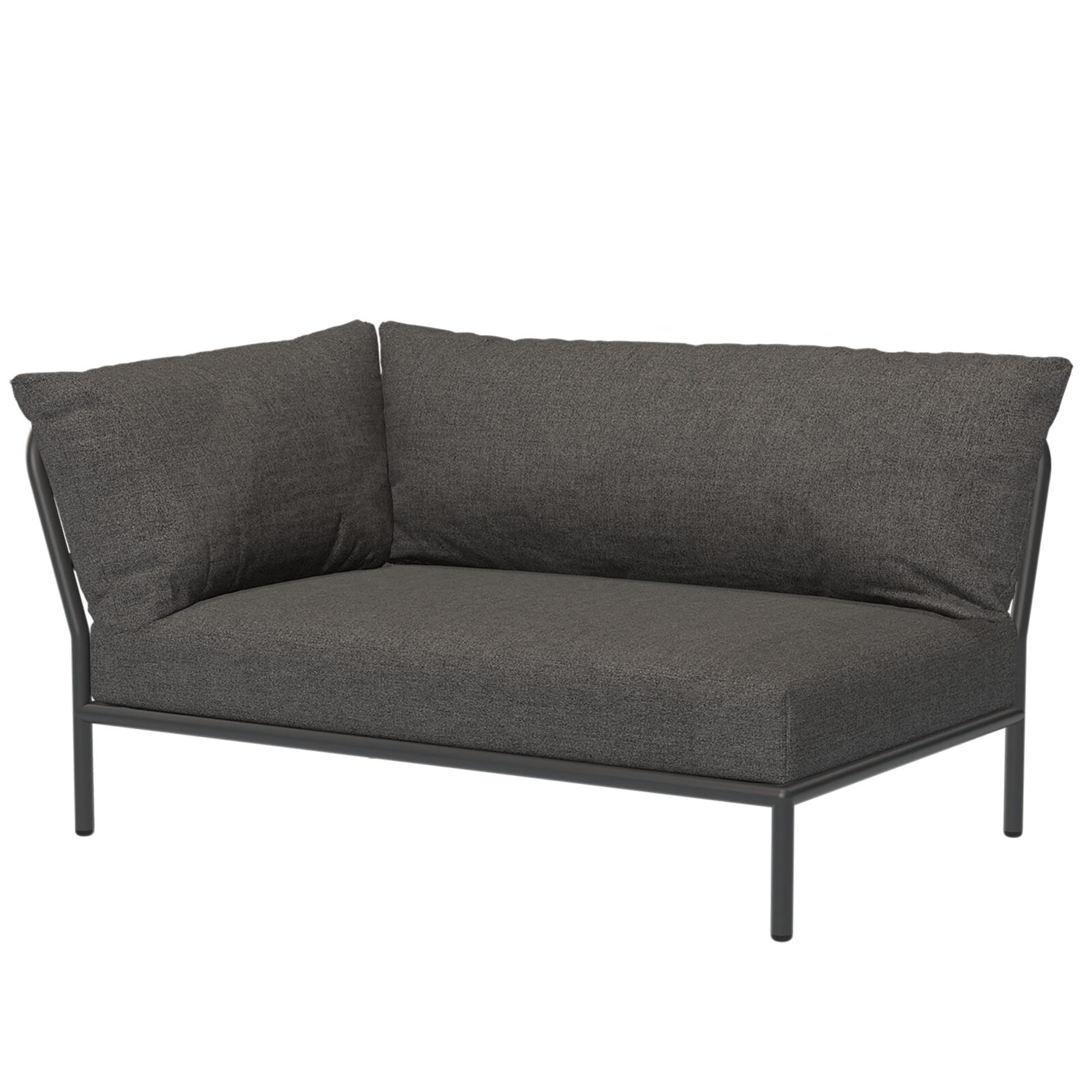 Level2 2-sitsdel vänster mörkgrå/mörkgrå