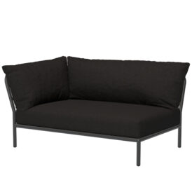 Level2 2-sitsdel vänster mörkgrå/char