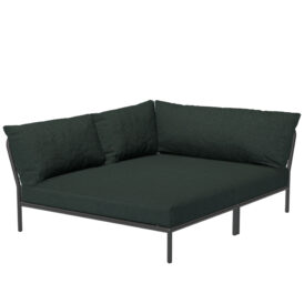 Level2 Cozy Corner vänster mörkgrå/alpingrön