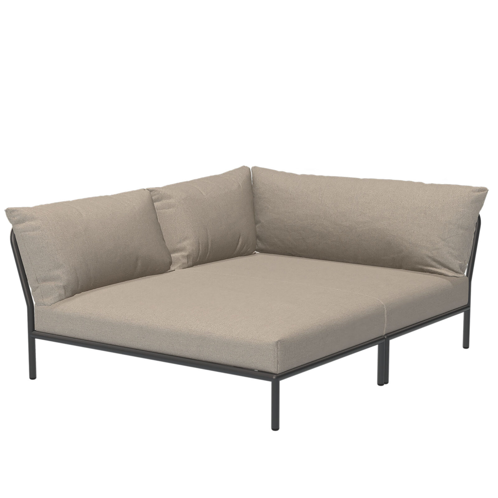 Level2 Cozy Corner vänster mörkgrå/ash